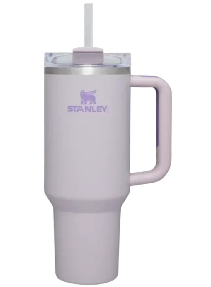 Stanley Quencher H2.0 FlowState™ Stainless Steel Vacuum Insulated Tumbler with Lid and Straw – Orchid, 40oz – Keeps Drinks Cold for 11 Hours, Iced for 48 Hours, Ideal for Water, Iced Tea, Coffee & Smoothies – Dishwasher Safe, Travel Mug for Hot & Cold Beverages - Image 1