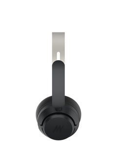 Mezone Lukas Active Noise Cancelling Headphones, Wireless Bluetooth On-Ear Headphone with Mic, Deep Bass, Up to 40H Playtime, Type C Charging & Adjustable Headband Base, Space Grey  - Image 2