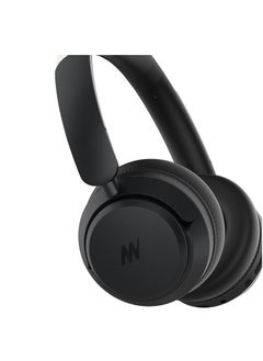 Mezone Lukas Active Noise Cancelling Headphones, Wireless Bluetooth On-Ear Headphone with Mic, Deep Bass, Up to 40H Playtime, Type C Charging & Adjustable Headband Base, Space Grey  - Image 5