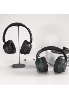Mezone Lukas Active Noise Cancelling Headphones, Wireless Bluetooth On-Ear Headphone with Mic, Deep Bass, Up to 40H Playtime, Type C Charging & Adjustable Headband Base, Space Grey  - Image 3