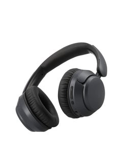 Mezone Lukas Active Noise Cancelling Headphones, Wireless Bluetooth On-Ear Headphone with Mic, Deep Bass, Up to 40H Playtime, Type C Charging & Adjustable Headband Base, Space Grey  - Image 1