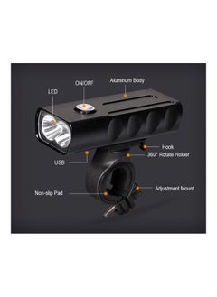 نيبمينينت مصباح كشاف LED قابل للشحن للدراجة أسود 11.0x6.5x5سنتيمتر  - Image 4