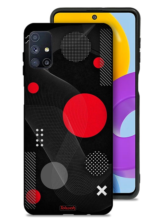 Tolwak Samsung Galaxy M51 Protective Case Cover Round And Cross Shape Pattern - Image 1