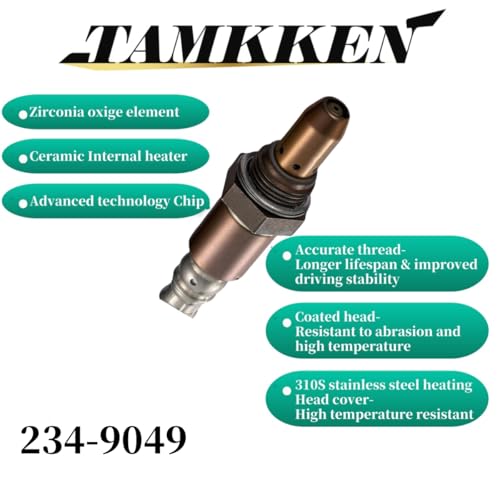TAMKKEN حساس الأكسجين O2 TAMKKEN 234-9049 مناسب لتويوتا راف4 2006 2007 2008 2009 2010 2011 2012، سيينا 2007 2008 2009 2010، سايون XB 2011 2012 2013 2014، 2349049، أعلى مجرى - Image 2