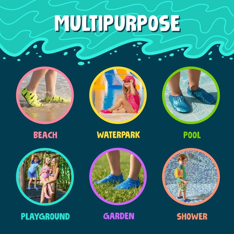 Slipstop Space saving design picks AntiSlip Shoes for Kids - Quick-Dry Aqua Socks Beach Shoes for Kids - Barefoot Shoes for Water Sports Yoga Exercise Experience optimized build - Image 5