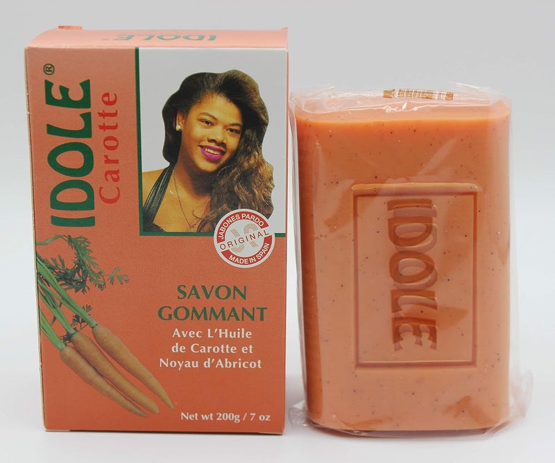 Idole Carrot Exfoliating Soap with Apricot Powder 200g 3Pack