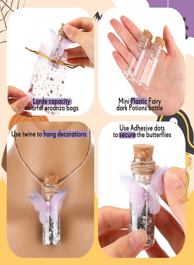Jinei 174 Pieces Fairy Magic Potions Kit with 24 Mystery Witch Potion Bottles Fairy Wing DIY Magic Mix Making Kit for Christmas Decorations Birthday Creative Gifts Filling Supplies(Classic Style) - Image 4
