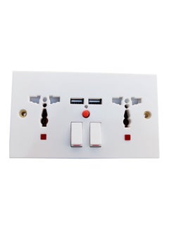 TERSEN Universal Wall Socket Dual 2 USB Plug Switch Power Supply Plate High Quality Charger Multifunctional Three Hole Double Usb Socket  - Image 1