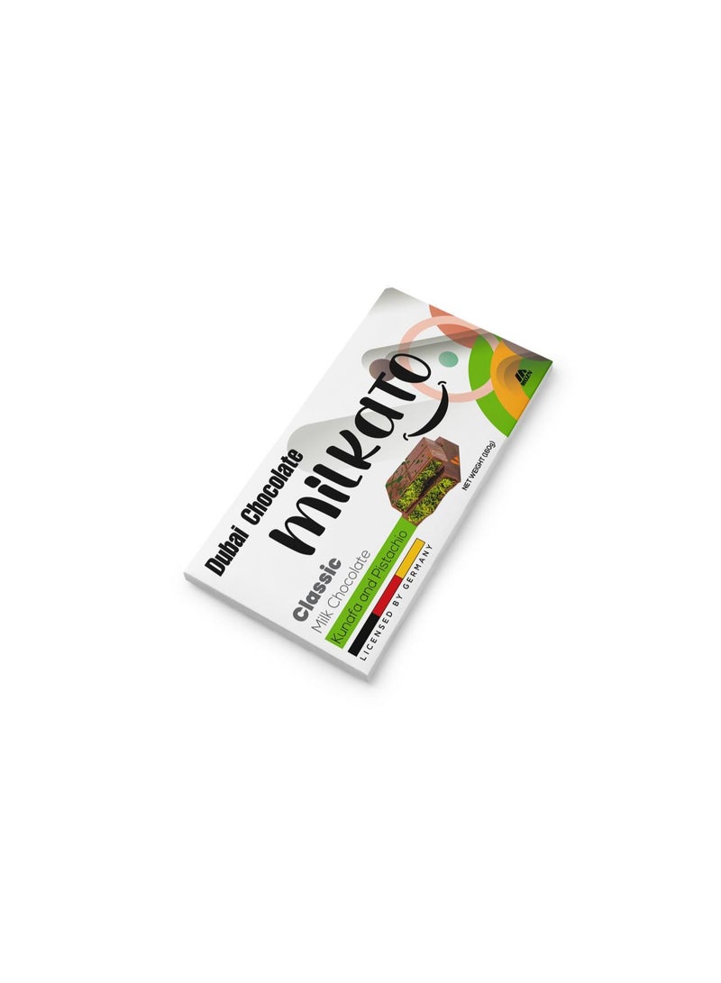 ميلكاتو بار شيكولاتة بالحليب بالكنافة و فستق 160 جرام - Image 5