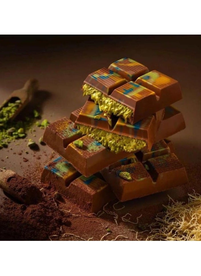 Milkato - Milk Chocolate Bar Konafa and Pistachio 160 gm - Image 1