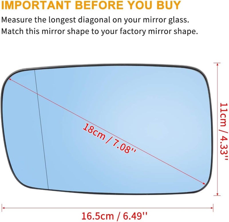 Wivplex Heated Mirror Glass for BMW 325Ci 760Li (2000-2008) - Image 2