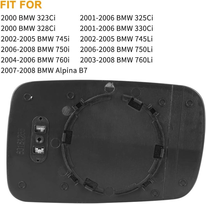 Wivplex Heated Mirror Glass for BMW 325Ci 760Li (2000-2008) - Image 3