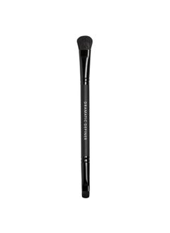 bareMinerals bareMinerals Dramatic Definer Eye Duo Brush, Flat Eyeshadow Brush to Build Color, Rounded Small Brush to Line + Define Eyes, Synthetic Fibers, Vegan 