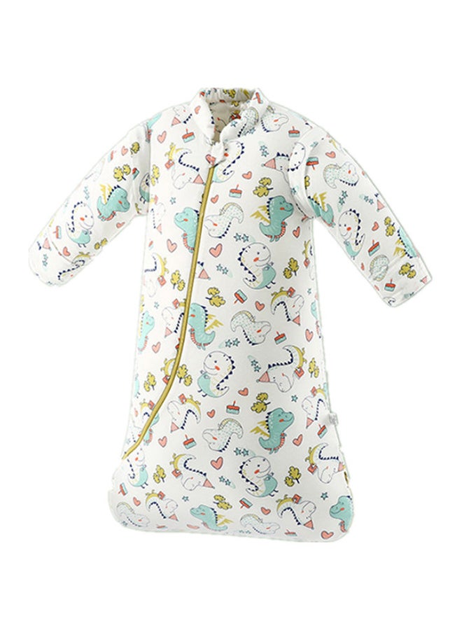 اليشمك قماط لف للأطفال مصنوع من القطن الخالص ومريح ومزود بسحاب للإغلاق وأكمام قابلة للفصل - Image 1