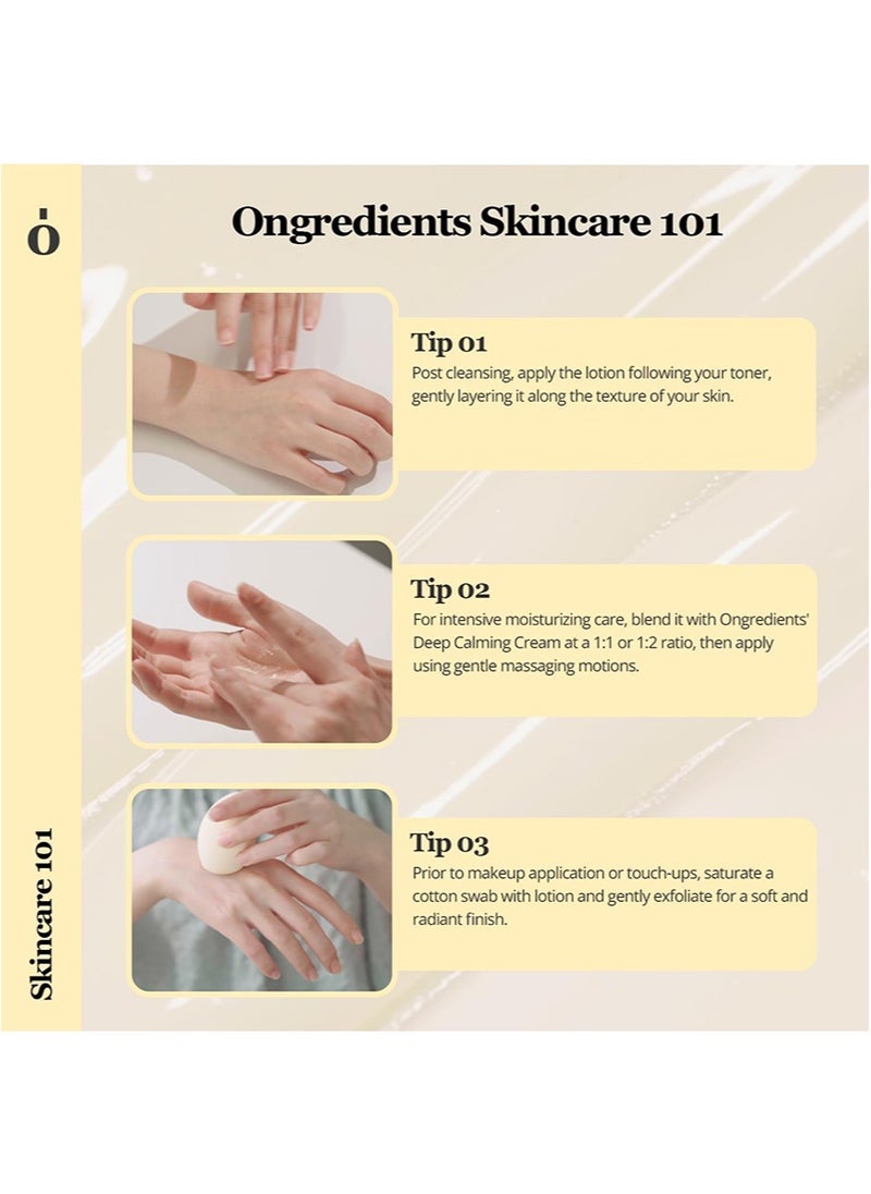 ONGREDIENTS ONGREDIENTS Skin Barrier Calming Lotion,Skin Barrier Soothing Lotion | Lightweight Moisturizer for Dry,Sensitive Skin | Centella,9-Peptide Complex,Glucose,Soothing,Calming,Hydrating | Vegan (7.43 fl Oz)  - Image 4