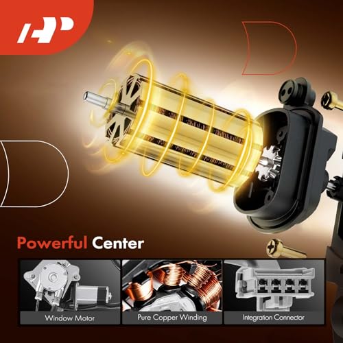 A-Premium Power Window Regulator with Motor Compatible with Honda Accord 1994-1997 Acura CL 1997 Coupe only Front Driver and Passenger Side - Image 4