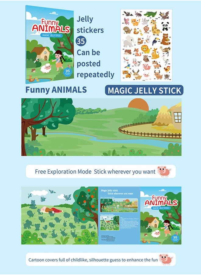 Beyond Animals Stickers Set, No Mess Sticker Art for Kids, Craft Kits, DIY Activity, Travel Toys, Fine Motor Skills, Gifts for Boys & Girls Ages 3, 4, 5, 6, 7  - Image 4