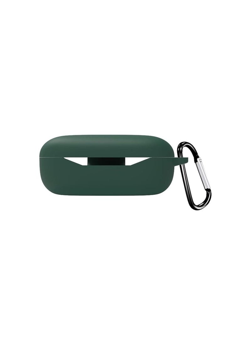 Generic Compatible with Huawei Freebuds SE Earplug Headphone Case, Bluetooth Silicone TPU Protective Case with A Carabiner & A Climbing Ring (Excluding Equipment) (Huawei Freebuds SE Earplug, Green) 