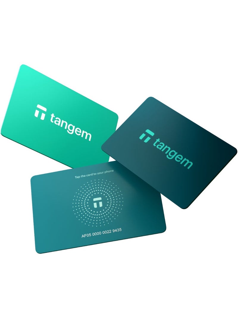 tangem Crypto Hardware Wallet 2.0 [PACK OF 3 Cards] - Electra Sea  - Image 1