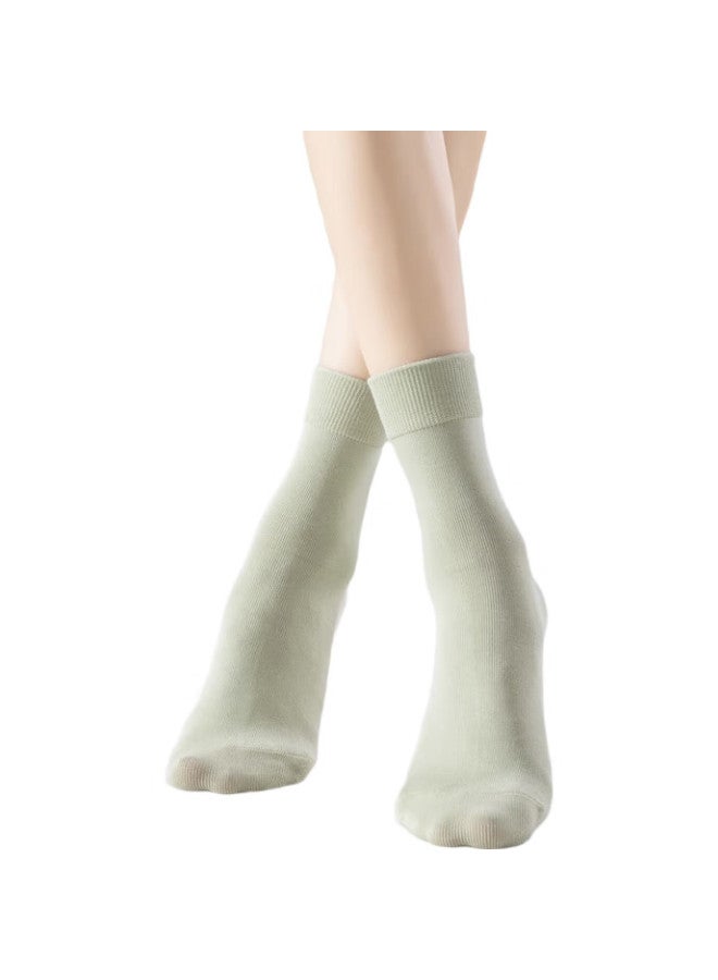 JOAE [100% Pure Cotton 7A Antibacterial] 6 Pairs Women'S Socks, Spring And Summer Thin Style, Sweat-Absorbing, Odor-Resistant, Mid-Calf Socks - Image 3