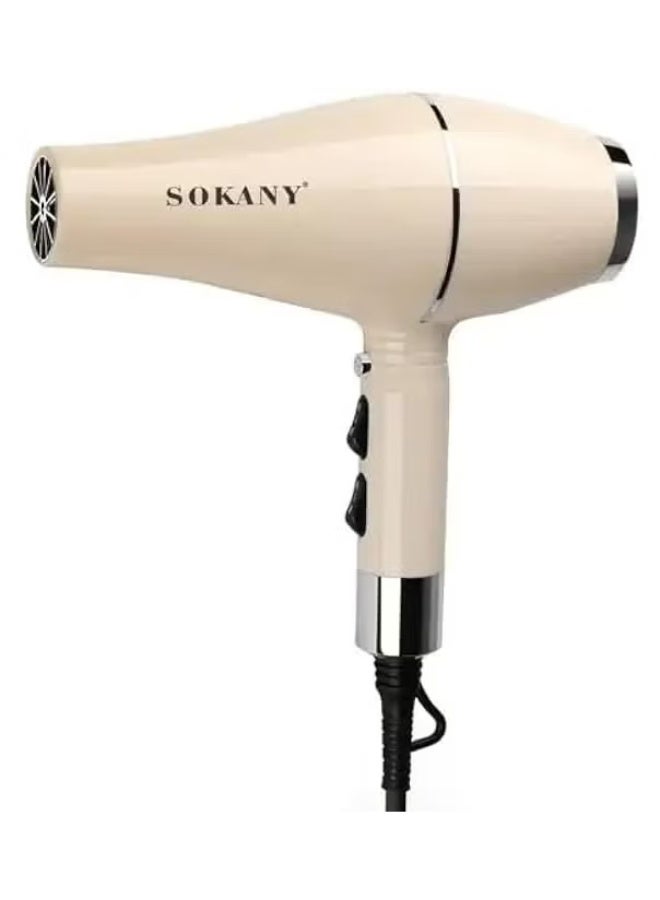sokany SK-14005 2000W Professional Hair Dryer – Powerful Fast Drying Blow Dryer with 2 Speed & Heat Settings, Lightweight Ergonomic Design, Concentrator Nozzle, Suitable for All Hair Types, Portable Personal & Salon Styling, Original - Image 4