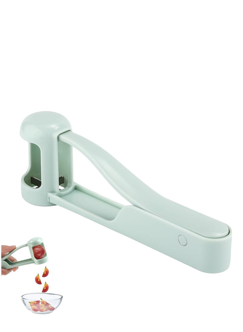 Excefore Grape Cutter, Stainless Steel kitchen Gadget Fruit Slicer, Slicer Machine Cherry Tomato Strawberry Slicer for Kitchen Vegetable Fruit Salad Cake Cutting Tools - Image 1