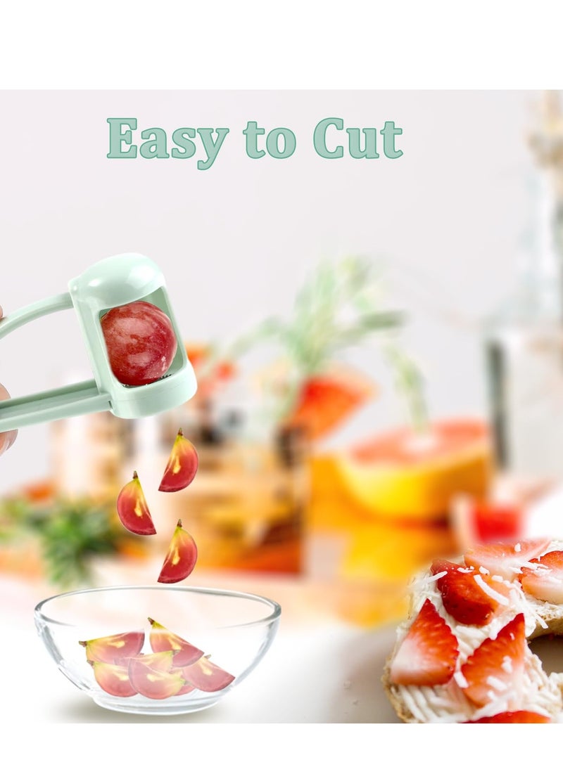 Excefore Grape Cutter, Stainless Steel kitchen Gadget Fruit Slicer, Slicer Machine Cherry Tomato Strawberry Slicer for Kitchen Vegetable Fruit Salad Cake Cutting Tools - Image 2