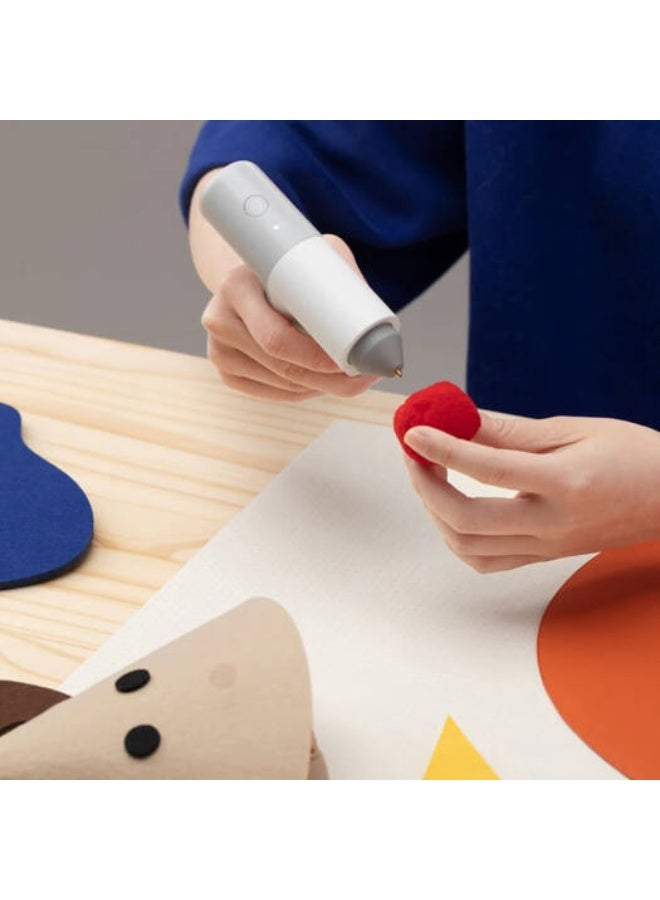 HOTO Hot Glue Gun, Battery Hot Glue Gun, 30s Quick Heating Glue Gun, Type C Hot Glue Gun with 10 Glue Sticks, Wireless Hot Glue Gun for DIY, Home & Office Repair - Image 3