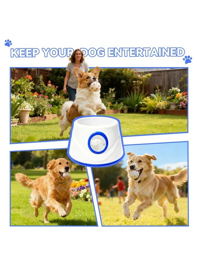 MICZG Automatic Ball Launcher for Dogs with 8 Balls - Adjustable Distance up to 50ft,Charger, Whistle & Storage Bag - Interactive Fetch Machine Toy for Indoor Outdoor Play, for Medium Large Breed Dogs - Image 3