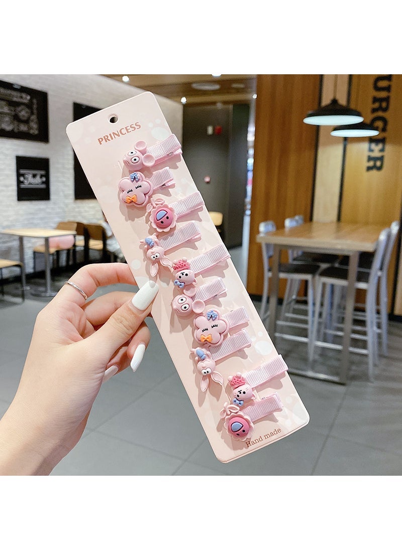 Generic Childrens Hair Clips Non-Damaging Womens Hair Card Small Duckbill Clip Hair Quantity Few Baby Clip Bang Hair Accessories 8# cloud mouse 10-piece OPP bag