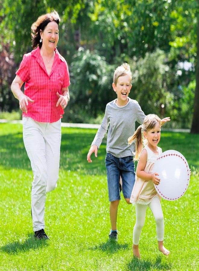 LovesTown 3Pack Inflatable Baseball, 12Inch Beach Balls for Party Favors Summer Swimming Pool Game - Image 4