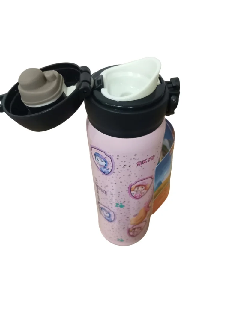 PAW PATROL Paw Patrol Kids Water Bottle, Plastic, Pink, Printed with Cartoon Characters, 500ml