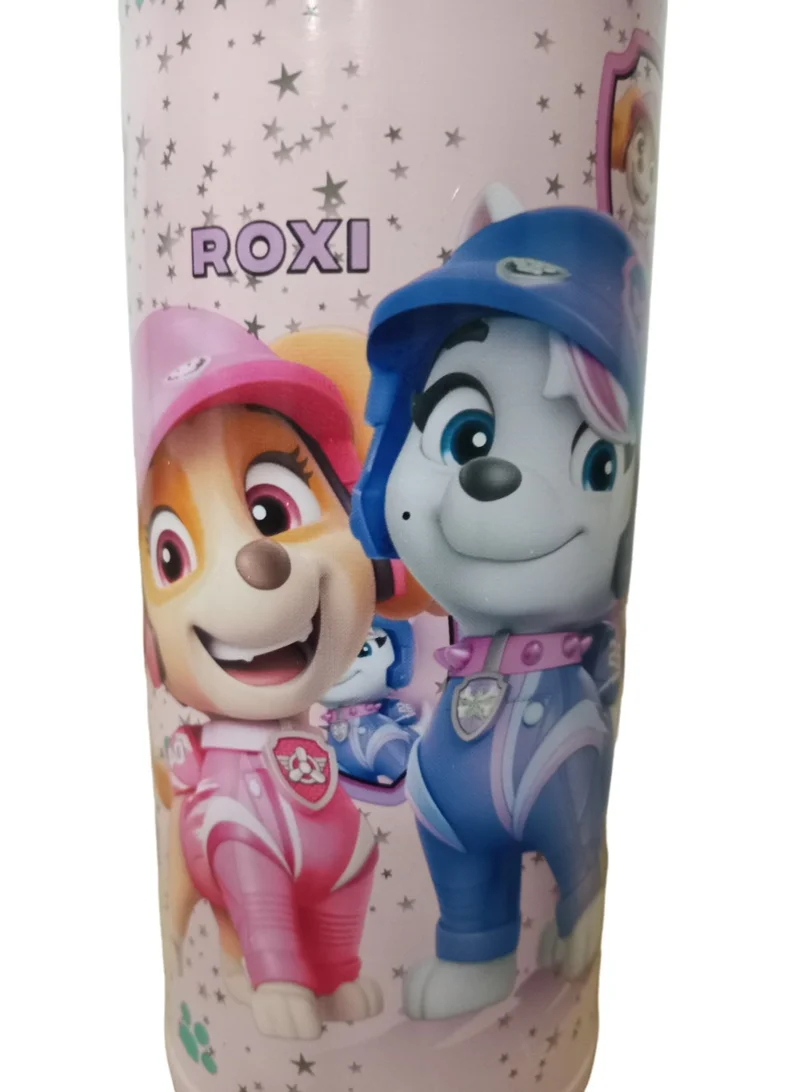 PAW PATROL Paw Patrol Kids Water Bottle, Plastic, Pink, Printed with Cartoon Characters, 500ml