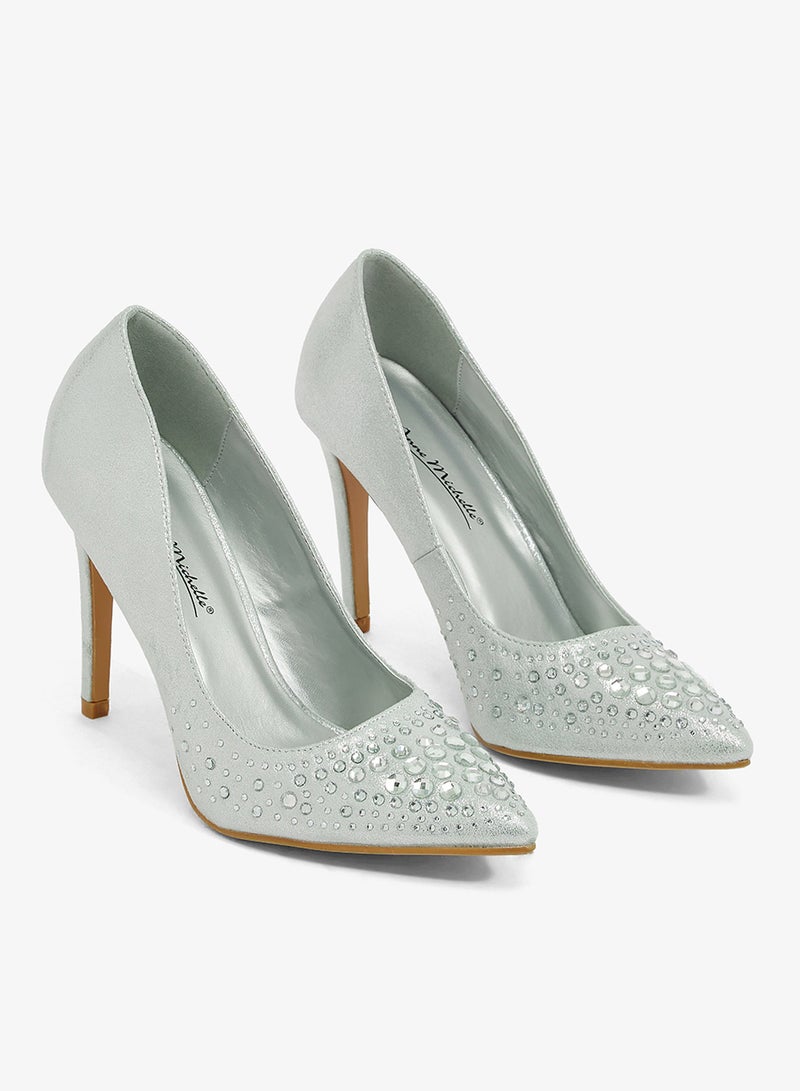 آن ميشيل حذاء حفلات مزين - Image 4