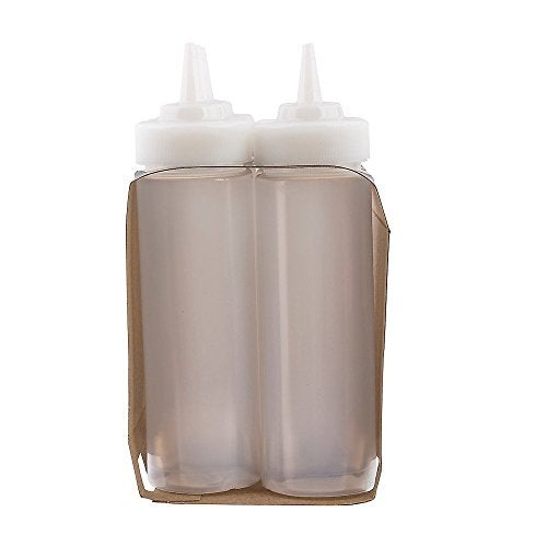 Tablecraft WideMouth C11253C Wide Natural 12 Oz. Squeeze Dispenser - 6 / PK - Image 3