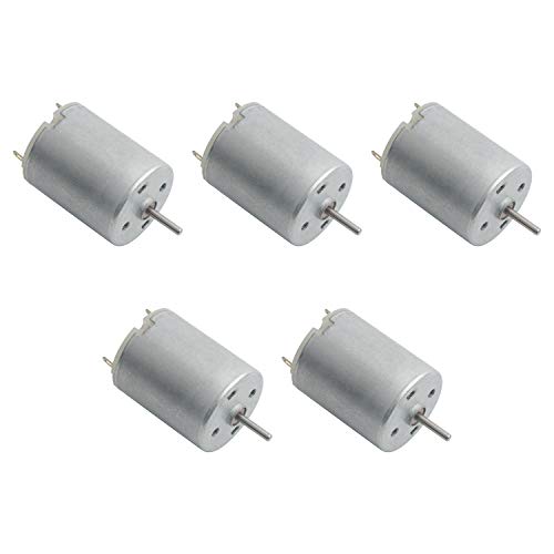 Swhmc Dc Motor 3V-12V 280 Micro Motor 42 x 24 mm for RC Boat Model Toys Diy (Pack of 5) - Image 1