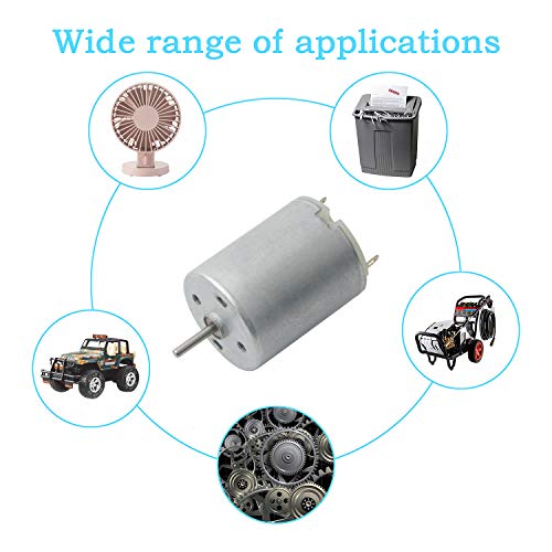 Swhmc Dc Motor 3V-12V 280 Micro Motor 42 x 24 mm for RC Boat Model Toys Diy (Pack of 5) - Image 4