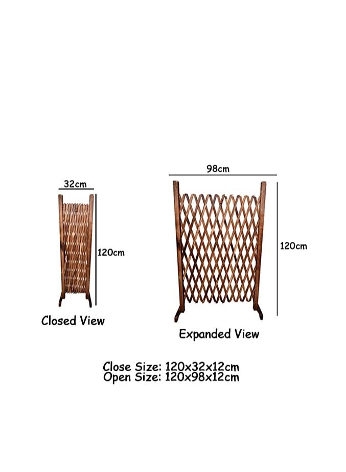 FFD Expandable Garden Trellis Fence, Freestanding Outdoor Pet Safety Fence for Patio, Lawn & Climbing Plants, Expands to 70x70cm - Image 2