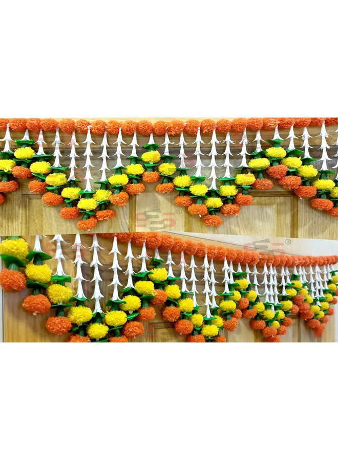 S2S Artificial Lilly Flowers I Heavy Door Hanging Toran I Bandhanwar For All Festivals Decoration (Length 40 Inch) Multicolour - Image 3