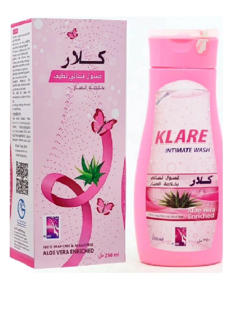 كلاري غسول حميمي غني بالصبار 250 مل 