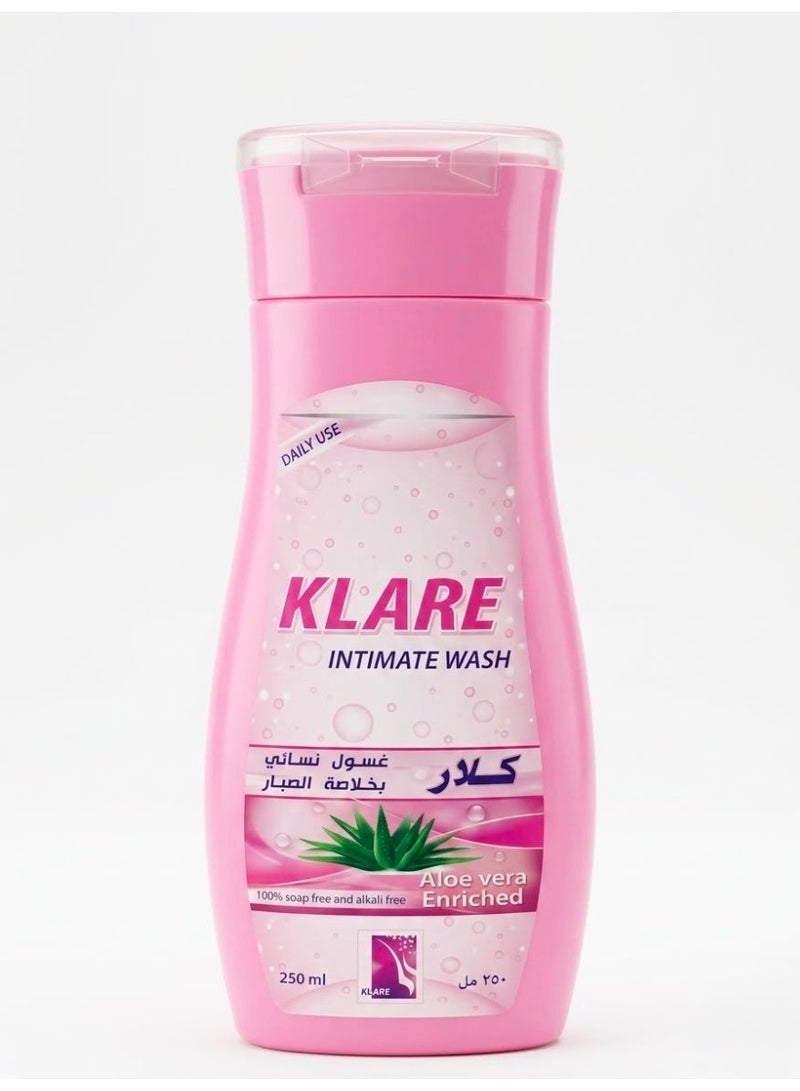 Klare Intimate Wash Aloe Vera Enriched 250 ml - Image 1