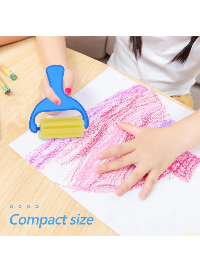 STOBOK 8Pcs Paint Brushes for Kids, Drawing Sponge Roller Brush Kids Paint Graffiti DIY Tool Sponge for Creative Fun and Finger Painting - Image 4