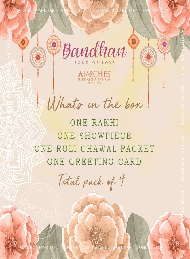 ARCHIES Rakhi for Brother on Rakshabandhan | Laughing Buddha Combo Set with 1 Special Rakhi for Bhaiya/Bro/Bhai with Card (Pack of 4) AR-22 - Image 5