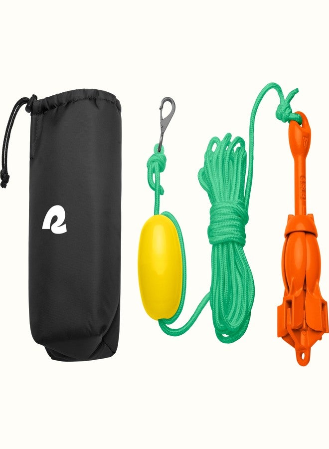 Retrospec Mainstay 3.5 lbs Folding Grapnel Anchor Kit with 26FT Rope, PP Buoy, Water Resistant Travel Bag and Rust Resistant Snap Hook & Anchor for Inflatable Paddle Boards, Docks & Kayaks - Image 1
