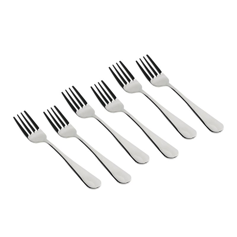 MEYER Meyer 6pcs HighGloss Stainless Steel Tea Fork Set Durable CorrosionResistant NonToxic Heat and Stain Resistant I Length 14cm Thickness 2mm  - Image 1