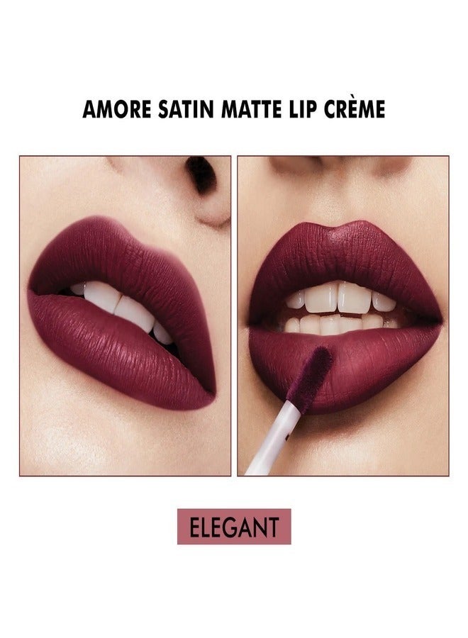 Milani Amore Satin Matte Lip Crème - Shade  Elegant | Long-Lasting, Lightweight, Velvet-Matte Finish | Hydrating, Full-Coverage Liquid Lipstick - Image 3