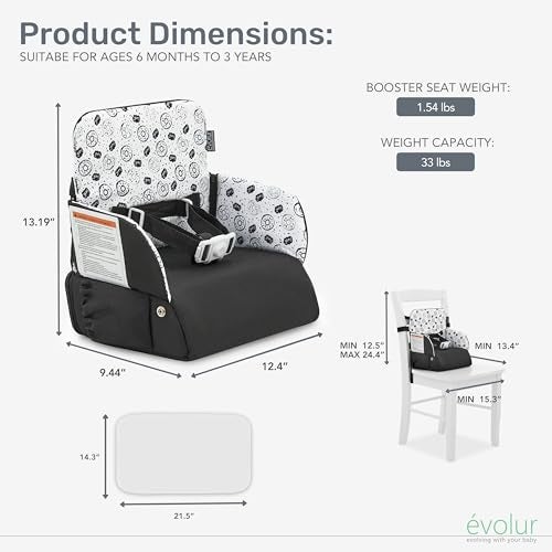 Evolur Snug Packsack 2in1 Portable Booster Seat and Travel Bag - Image 3