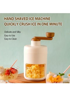 DOLIVA DOLIVA Snow Cone Machine Manual Shaved Ice Maker Machine for Home Ice Shaver Hand Crank Slushy Maker Machine Ice Crusher for Snow Cones Ideal for Outdoor Picnics Portable  - Image 2