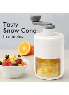 DOLIVA DOLIVA Snow Cone Machine Manual Shaved Ice Maker Machine for Home Ice Shaver Hand Crank Slushy Maker Machine Ice Crusher for Snow Cones Ideal for Outdoor Picnics Portable  - Image 5