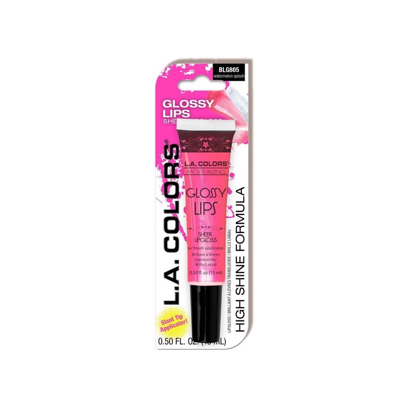 LA COLORS Glossy Lips Sheer Lipgloss carded BLG805 Watermelon Splash CBLG805